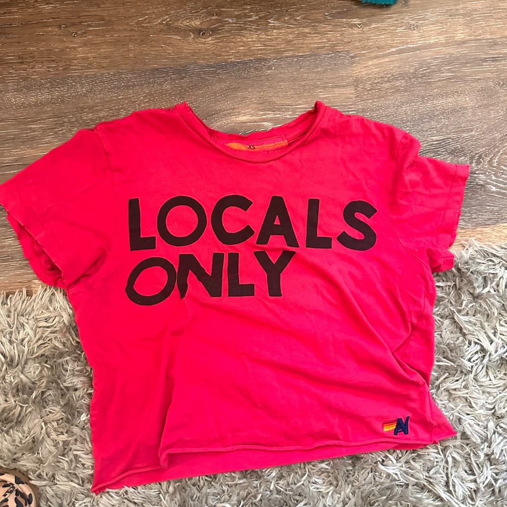 Aviator Nation babydoll tee! Worn once. Size extra small